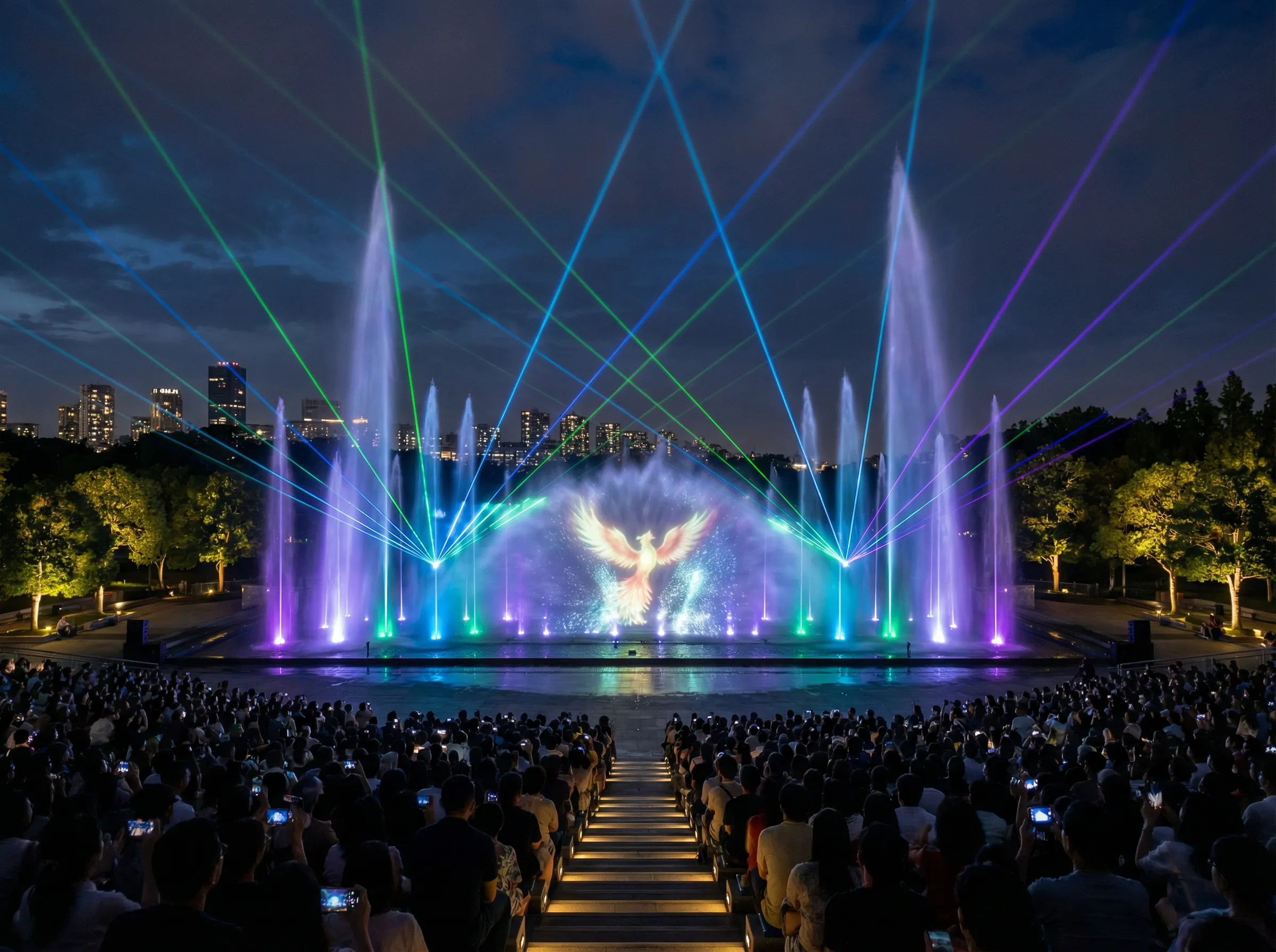 多媒体水景秀 - 喷水 城市交响项目